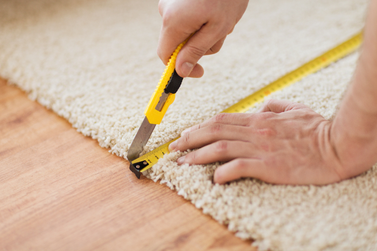 Carpet Installation in Living Room